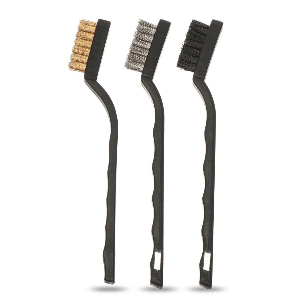 1 шт. многофункциональная проволочная щетка ручная стальная латунная нейлоновая