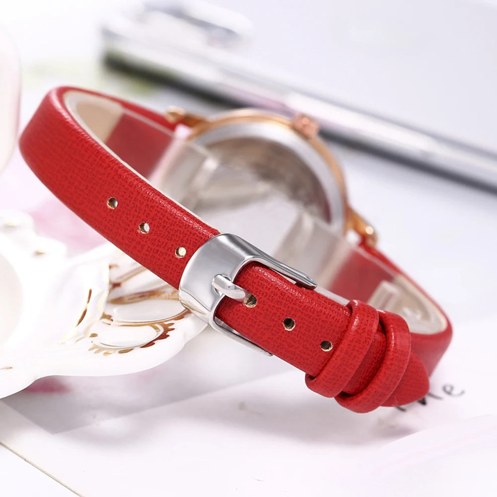 Женские Аналоговые кварцевые наручные часы Starry Стразы с круглым циферблатом и