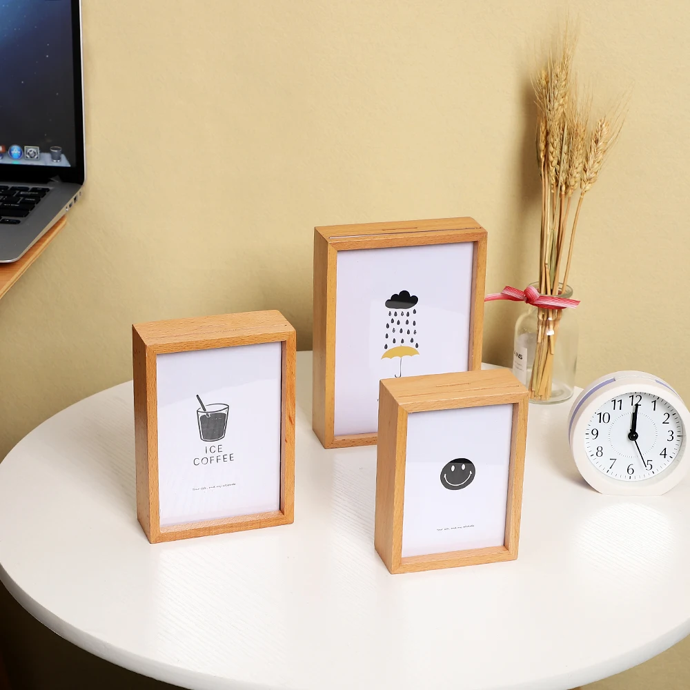 1 шт. креативная деревянная рамка для фотографий в скандинавском стиле копилка