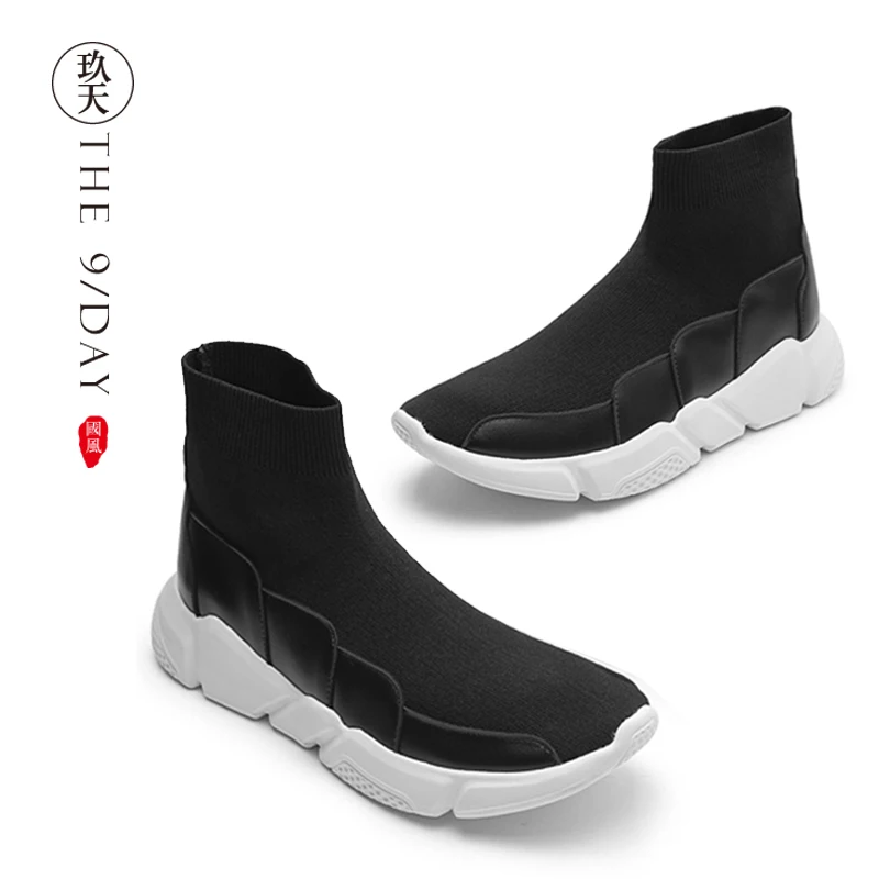 

★soled casual shoes high top socks shoes heightening shoes Martin boots official boots name family style boots sleeve