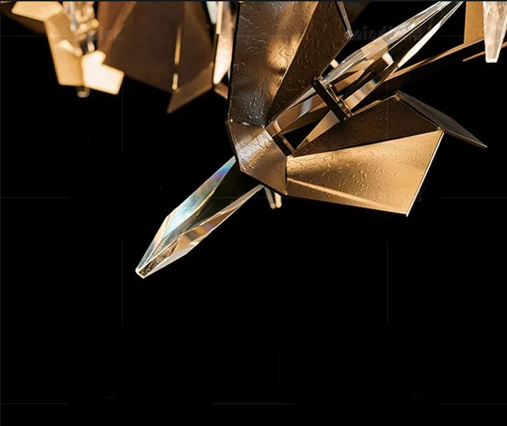 구매 포스트 모던 라이트 럭셔리 바 장식 샹들리에 북유럽 미니멀리스트 홈 거실 다이닝 룸 크리스탈 LED 샹들리에