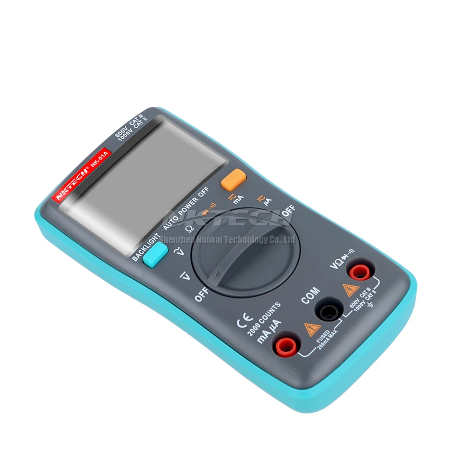 NKTECH Цифровой мультиметр карман NK-51A NK-51B NK-51C NK-51D истинного среднеквадратичного значения переменного тока Амперметр Вольтметр переменного тока постоянного тока Гц Ом Температура Электрический тестер