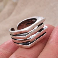 new arrival 30 silver plated fashion irregular shape unisex ring original jewelry for women men cheap gift