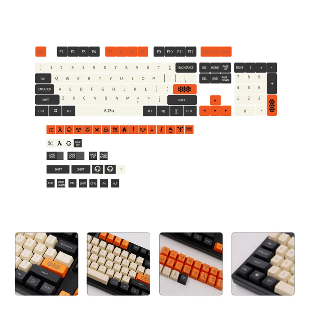 

1 Set of 136Pcs Keyboard Keycaps Keyboard Caps Personalized Mechanical Keycaps