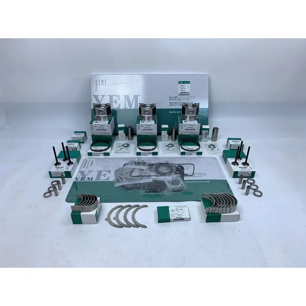 

New Aftermaket Engine Part 3D84-2 Engine Rebuild Kit With Piston Ring Bearing Valves Cylinder Gaskets For Yanmar