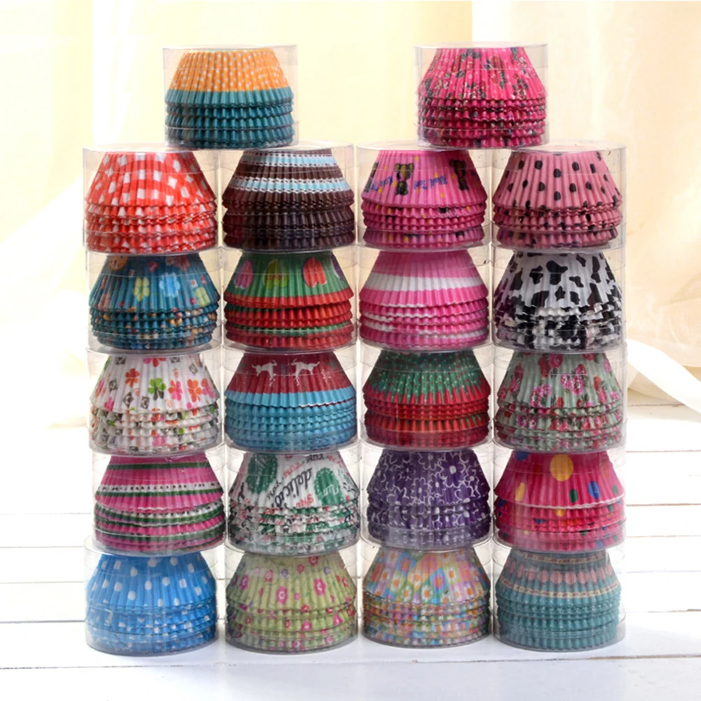 100 шт. цветная бумажная подкладка для торта капкейка коробка выпечки маффинов