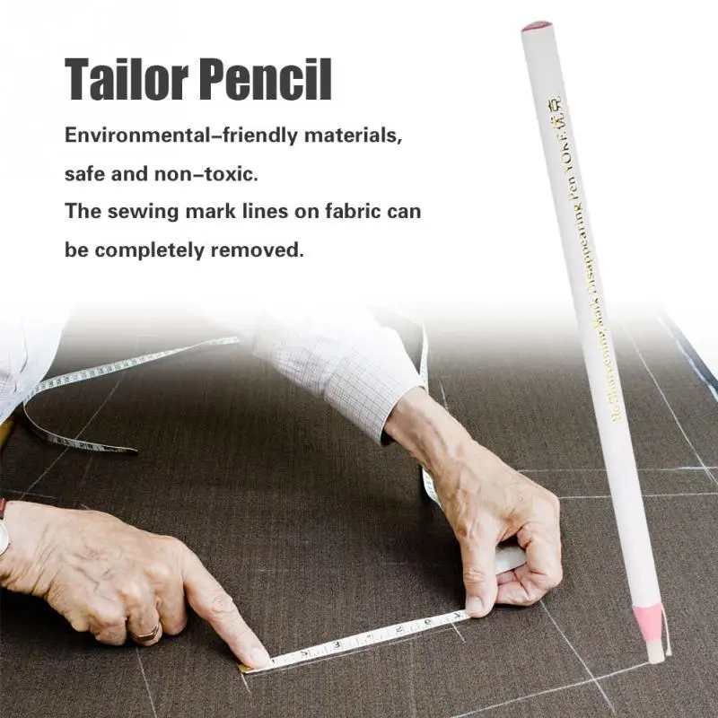 

Multions 3pcs Sewing Mark Pencil Cut Free Oily Tailor Pencil White Tailor Marking and Tracing Tools for Sewing and Fabric