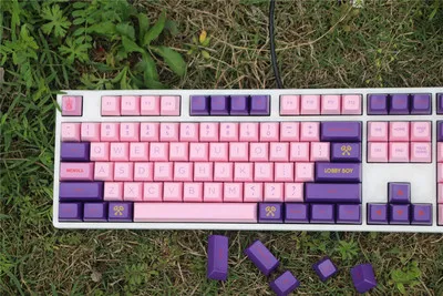 87 keys 1 компл. SP SA профиль колпачки для MX переключатели механическая клавиатура розовый колпачок для отеля Grand Budapest - Цвет: 87 keys