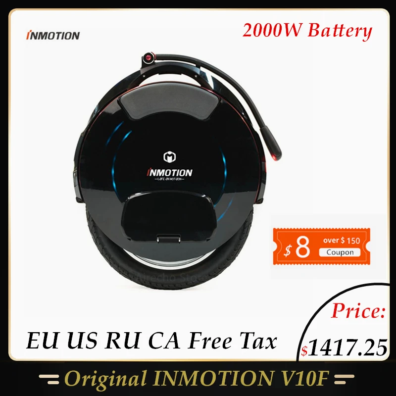 INMOTION V10F само балансирование электрического одноколесного велосипеда скутеров
