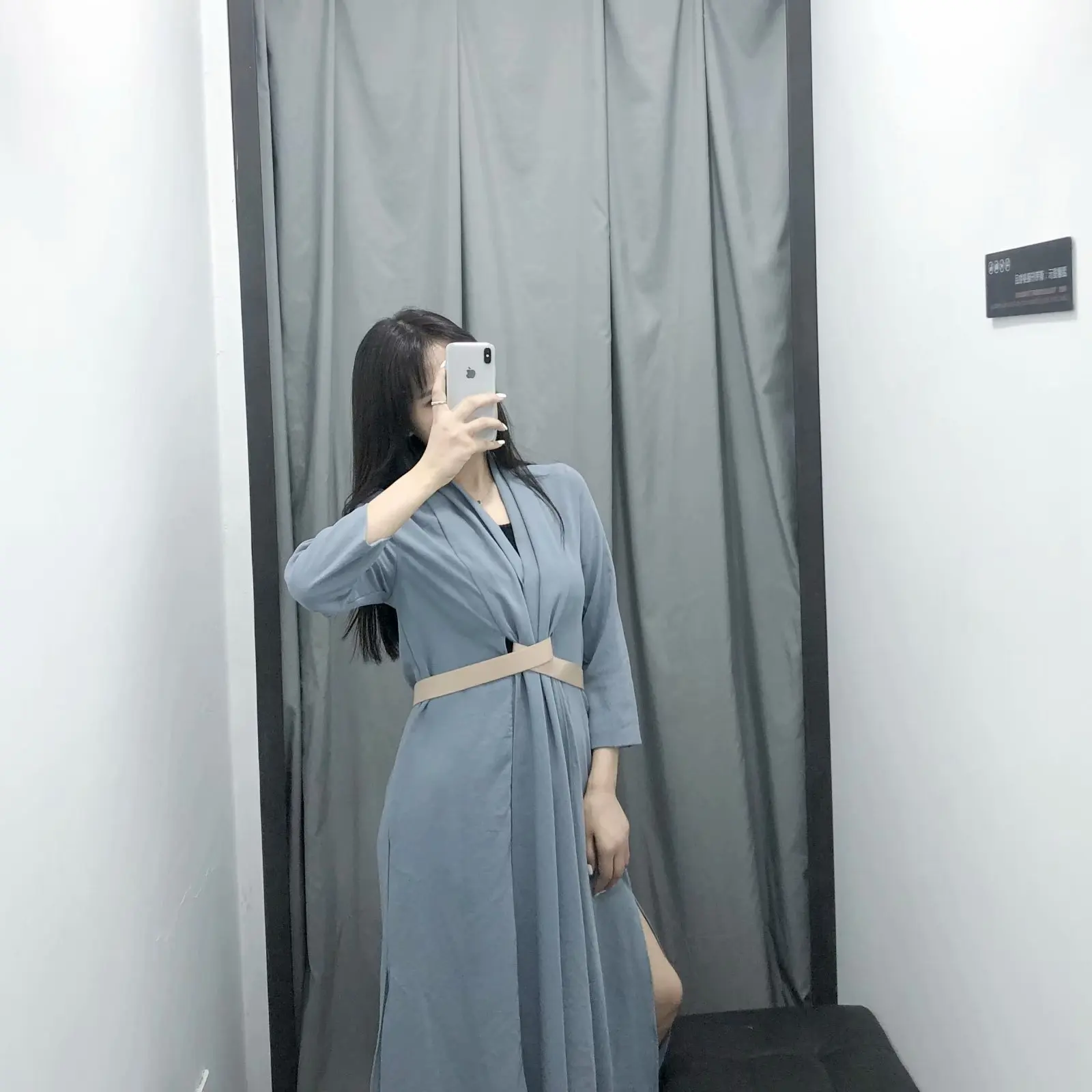 Осенняя Новинка 2019 модная женская одежда пояс с длинными рукавами v образный