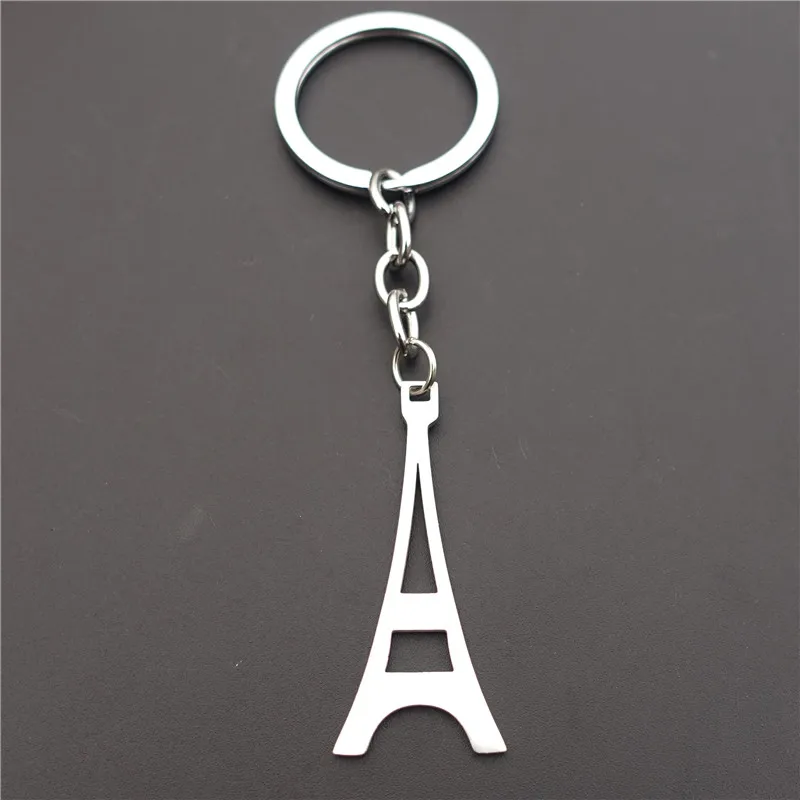 

12 Pieces Paris Effiel Tower Keyring Stainless Steel Pendant Charm Keychain Trendy Jewelry For Men Women Boy Girl Lovers