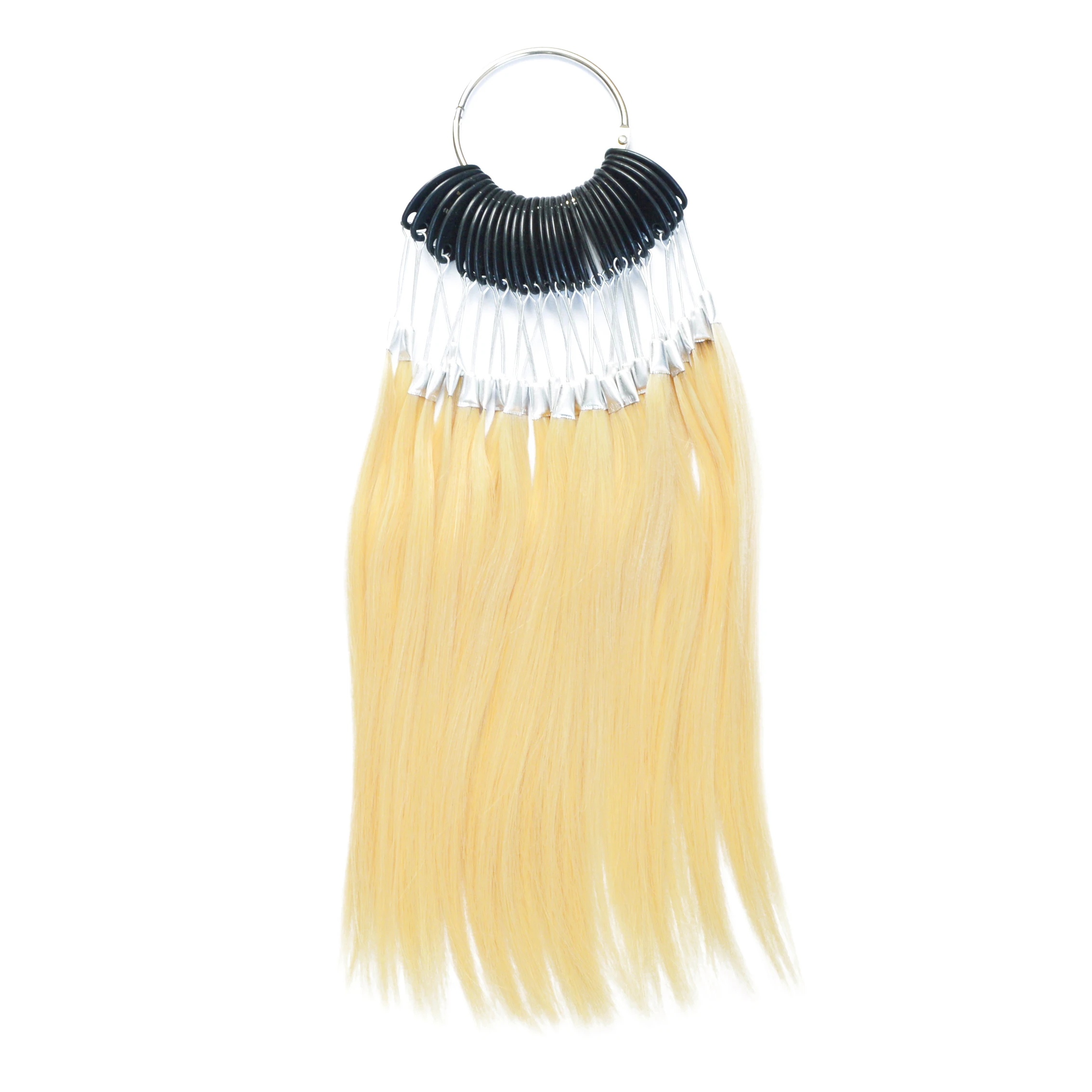 Ring  For Human Hair Extensions And Salon Hair Dyeing Sample, Can Be Dye Any Color