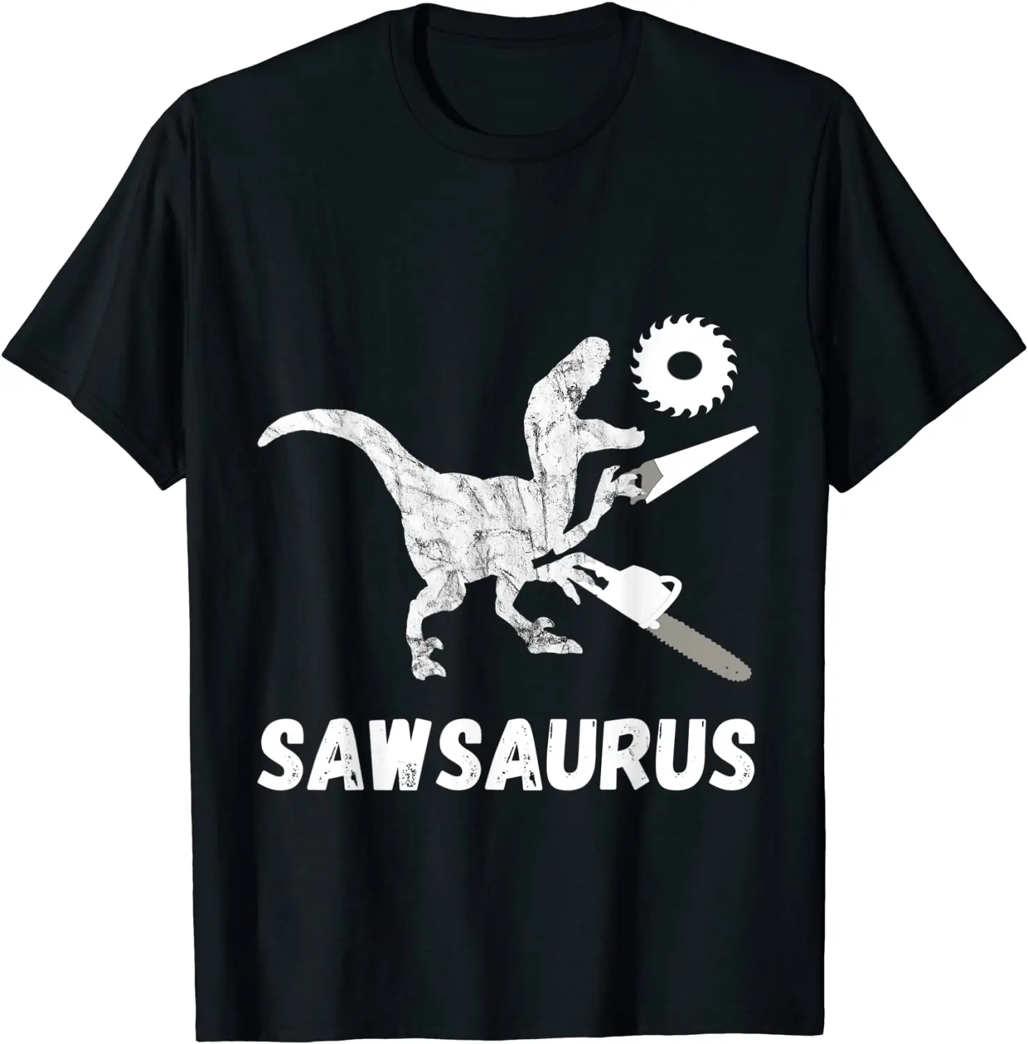 

Sawsaurus Woodworker Dinosaurs Carpentry Trex Chainsaw Shirt