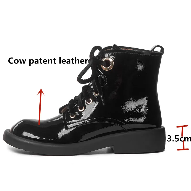 Женские ботинки на толстых каблуках FEDONAS зеленые элегантные из натуральной кожи