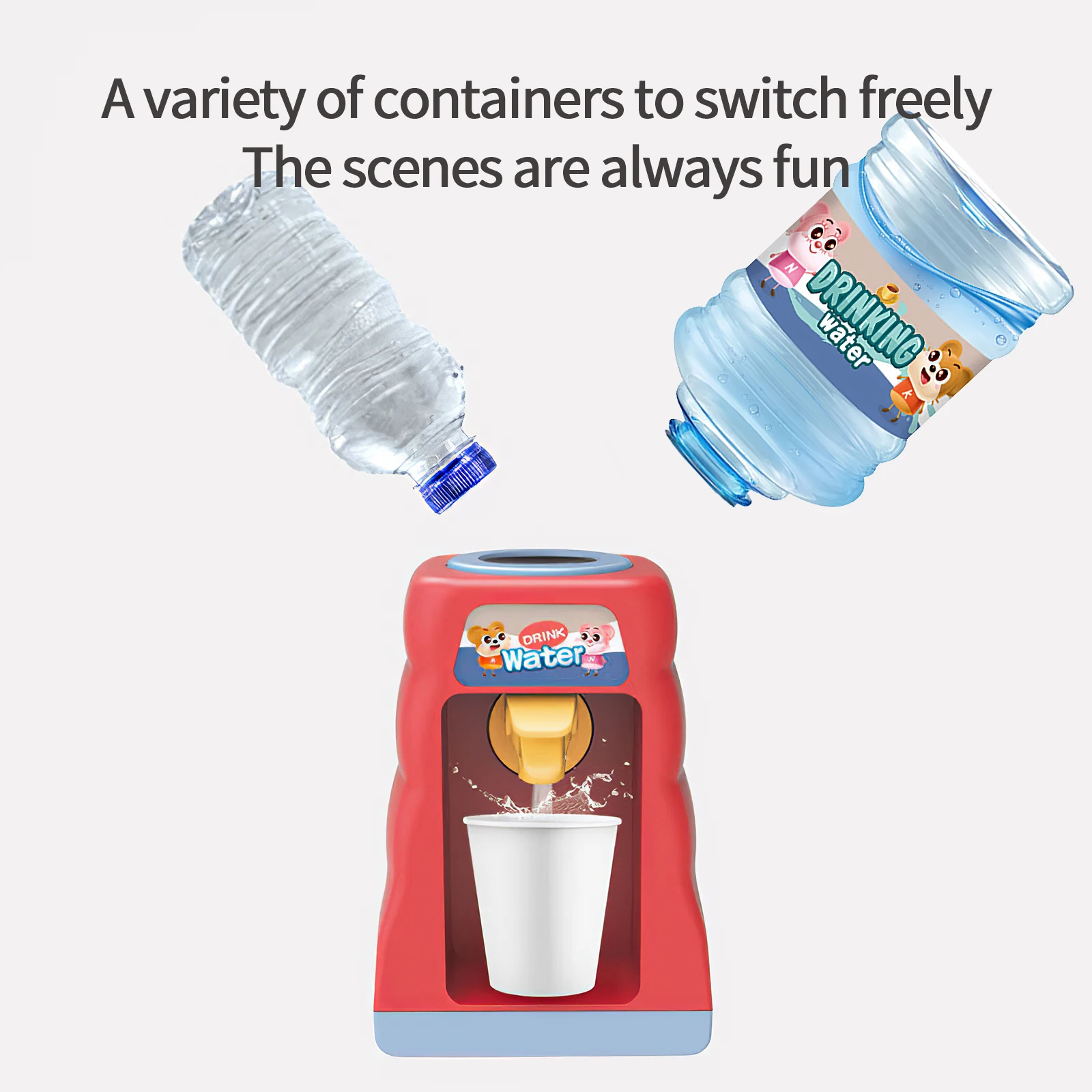 

Kids Play Toy Simulation Kitchen Toys Furniture Water Dispenser Room Items Mini Drink Water Dispenser House Toy For Children