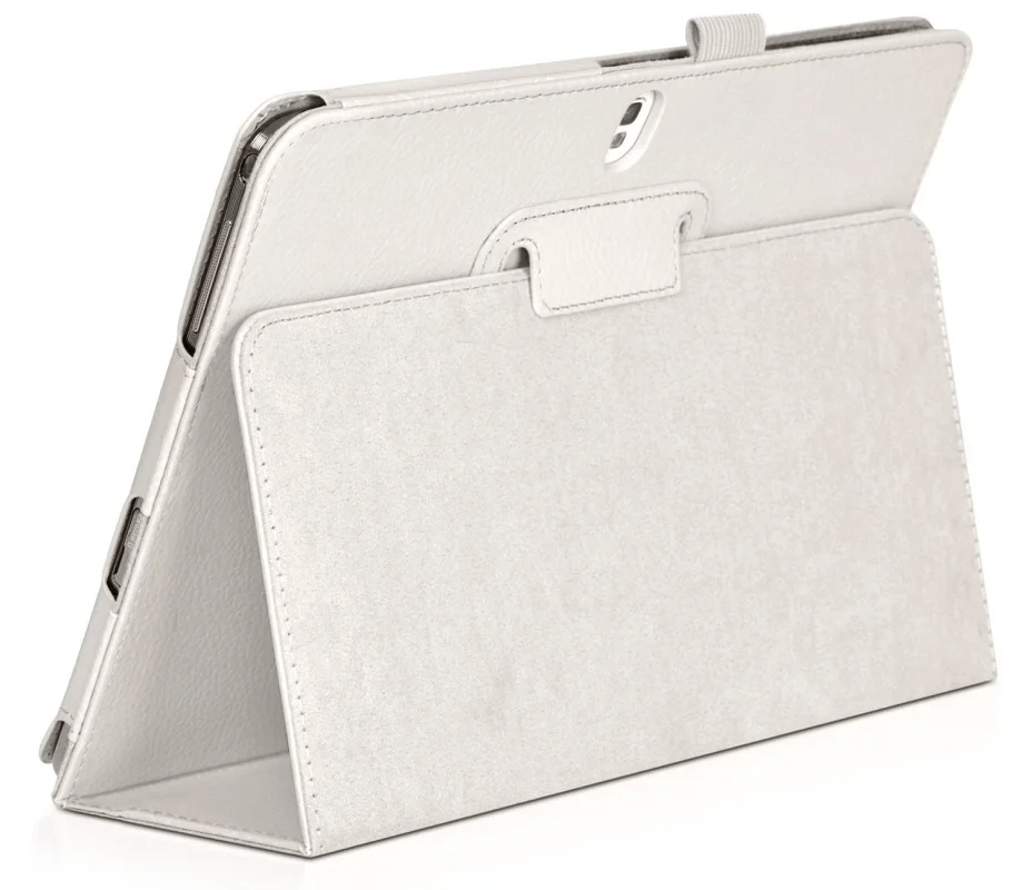 Белый Чехол для samsung Galaxy Note 10,1 edition SM-P600 P605 P601, шикарный чехол для планшета, чехлы, кожаные чехлы для задней панели, чехол T520 - Цвет: Белый