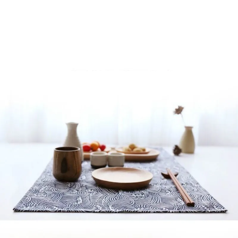 Традиционная японская Стиль салфетки суши салфетка Lu вы Еда сфотографировали