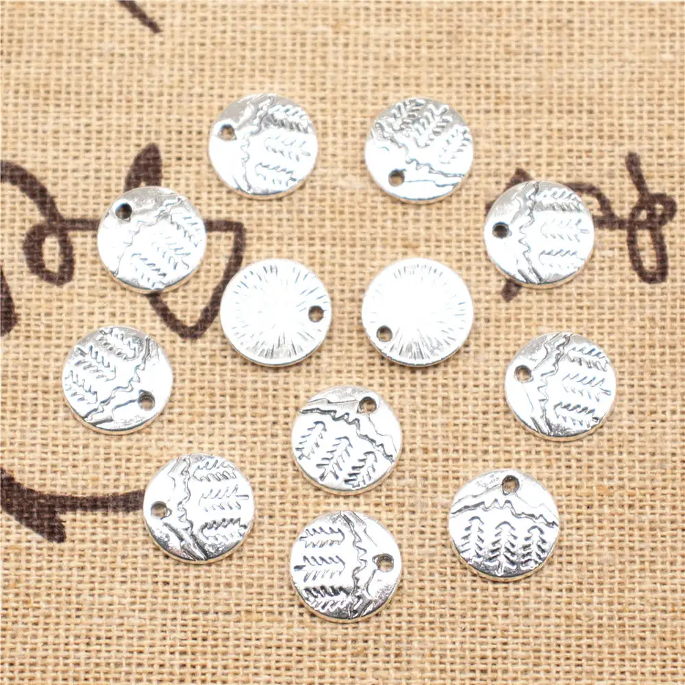 

Pendants For Jewelry 10x10mm Snow Mountain Tree Charms Antique Silver Color 20pcs