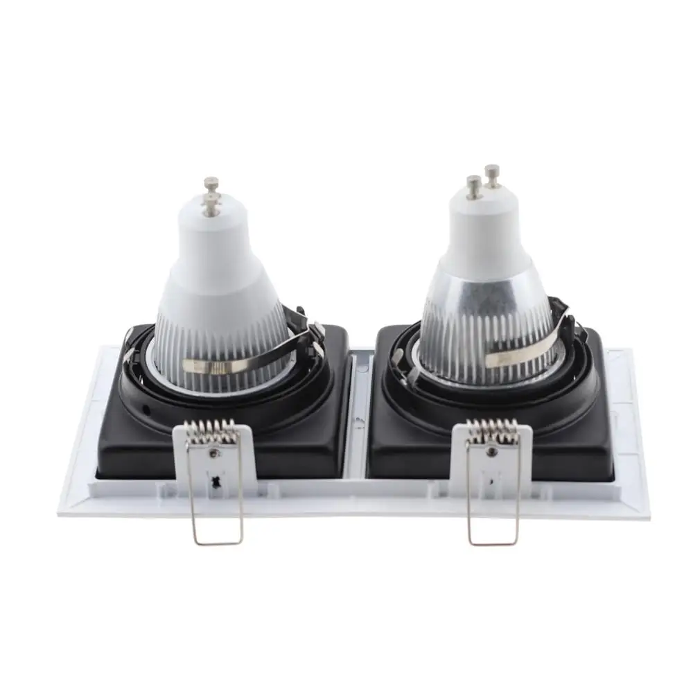 Коммерческое освещение квадратный светодиодный регулируемый встраиваемый