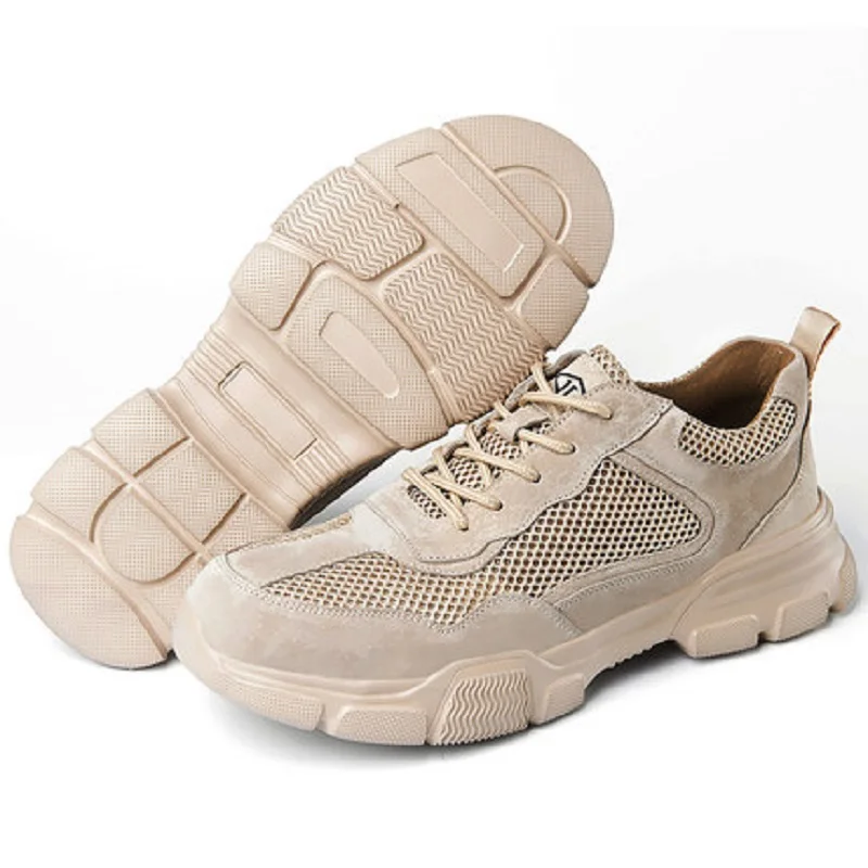 Защитные кроссовки для мужчин и женщин дышащие спортивные легкие со стальным