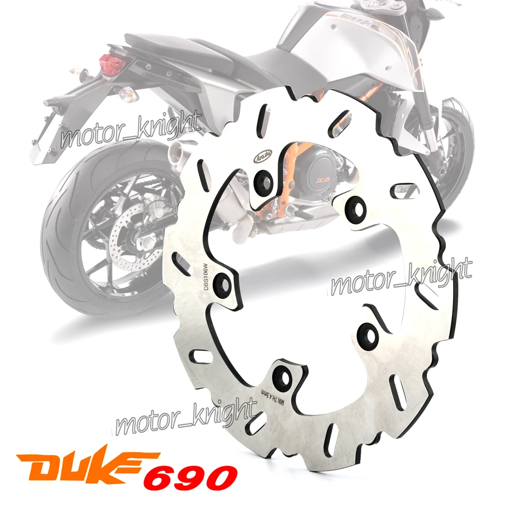 Задний тормозной диск для мотоцикла DUKE 690 2008 2014 DUKE690 ABS 2015 2017 R 2010 11 690ABS 17|Тормозные