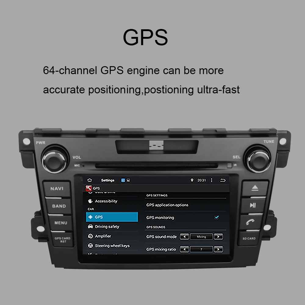 Автомобильный мультимедийный DVD-плеер на Android 10 0 2 Din GPS-навигация для Mazda CX-7 2007-2022