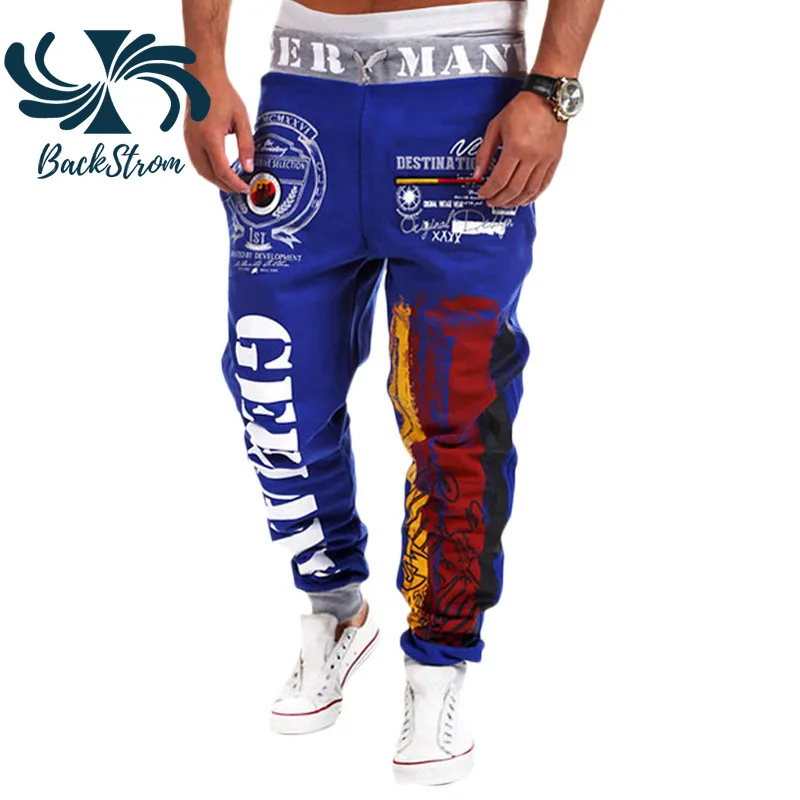 

Брюки мужские повседневные с высокой талией и цифровой печатью