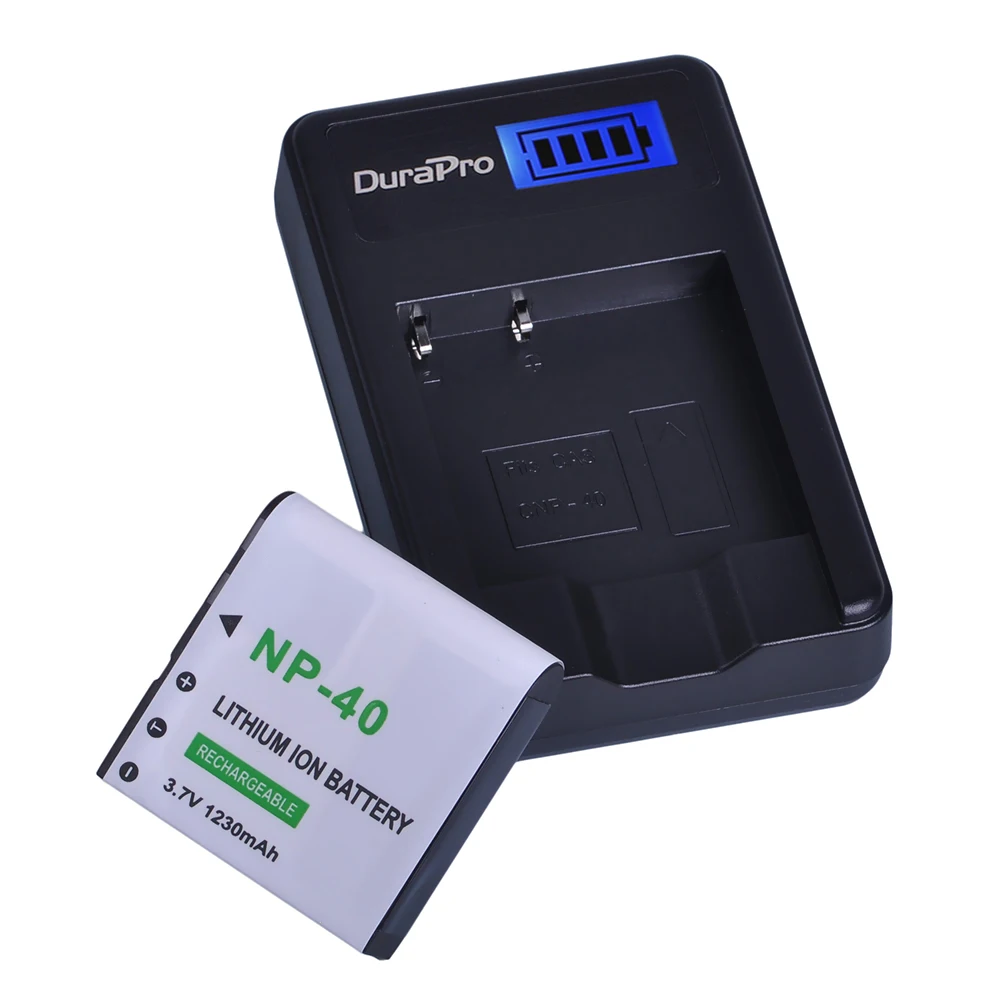 Аккумуляторная литий ионная батарея и USB зарядное устройство для Casio NP 40 FC100 FC150