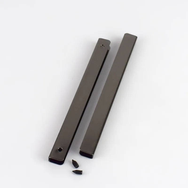 gunblack 5 шт., 10 см, угловые винты для сумки, защитные металлические пряжки для сумки, сумочки, декоративные уголки, аксессуары для рукоделия из кожи - Цвет: gunblack