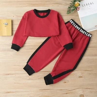 2021 fashion baby boy clothes sets girls baby girls sport suits toddler children costume sets long sleeve outfit tops pant 2pcs