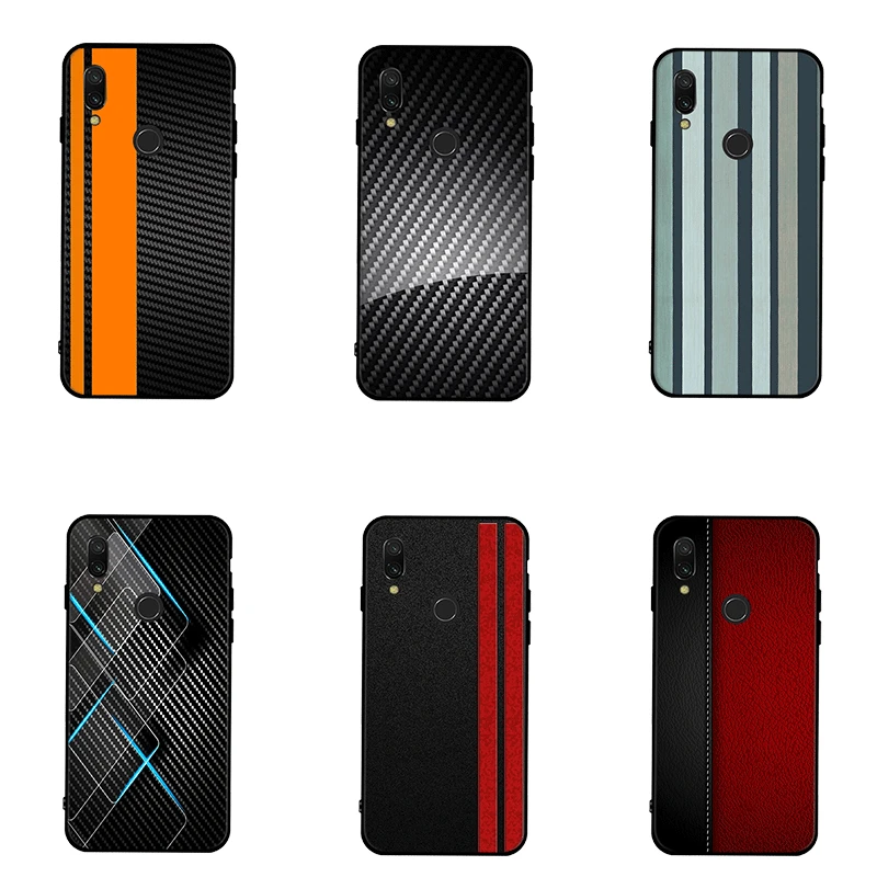 Автомобильный чехол из углеродного волокна с принтом новый силиконовый для
