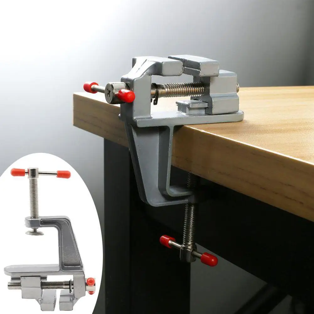

Multifunctional Jewelers Vice Cast Iron Bench Vise Large Vise On Clamp-On Hobby With Anvil Tool Table Mini Hand Clamp Bench Z2D3
