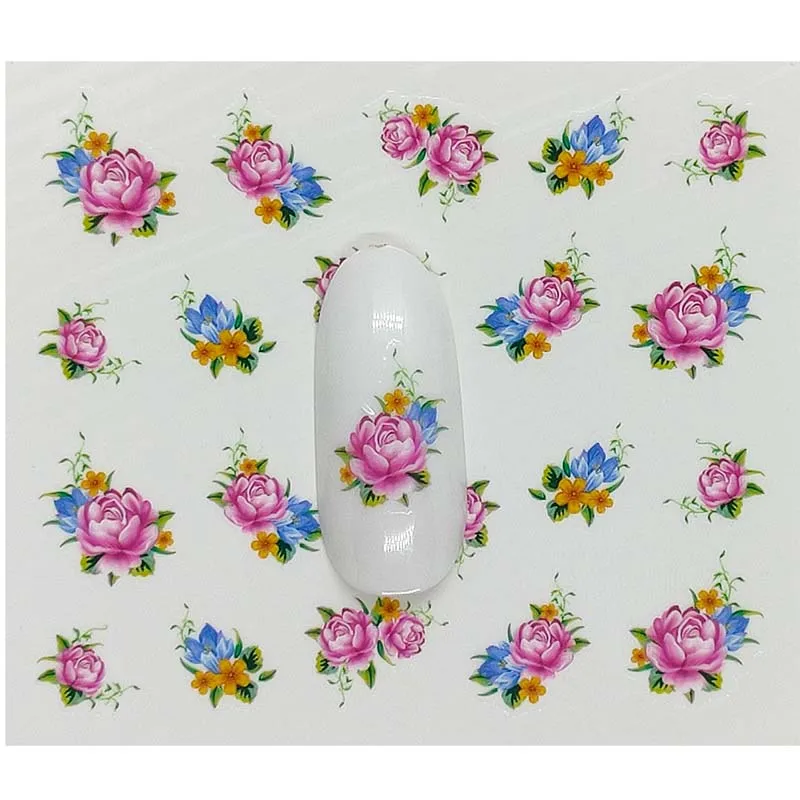 Украшения для ногтей B07 наклейки дизайна бутылочка духов с бантом дам переводки