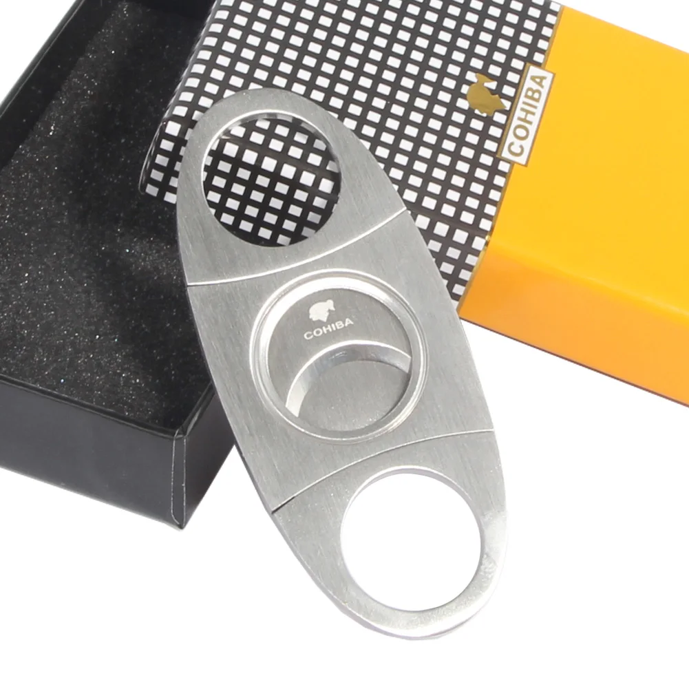 Карманный нож для сигар COHIBA острый металлический резаки из нержавеющей стали