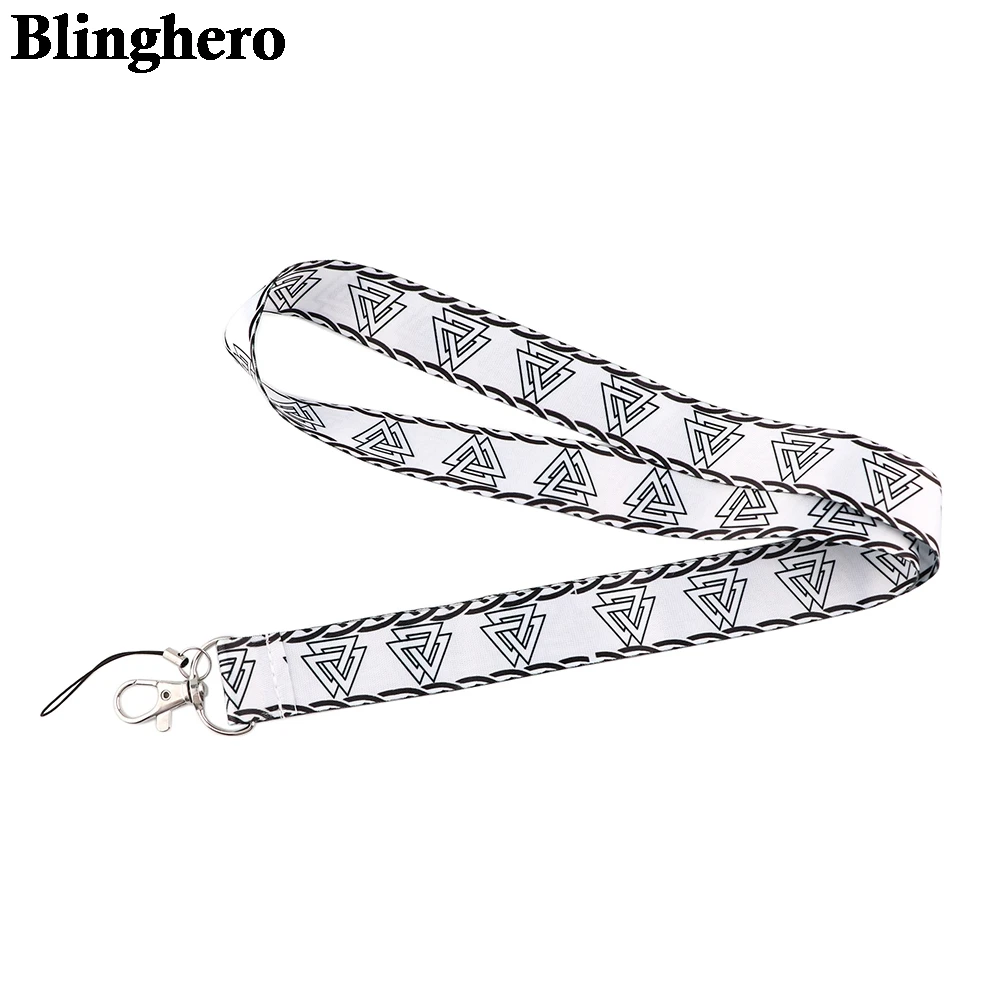 

CB561 Viking Rune Neck Strap Lanyard for keys ID Card Phone Straps USB Badge Holder DIY Neck Strap Hang Rope Lariat Lanyards