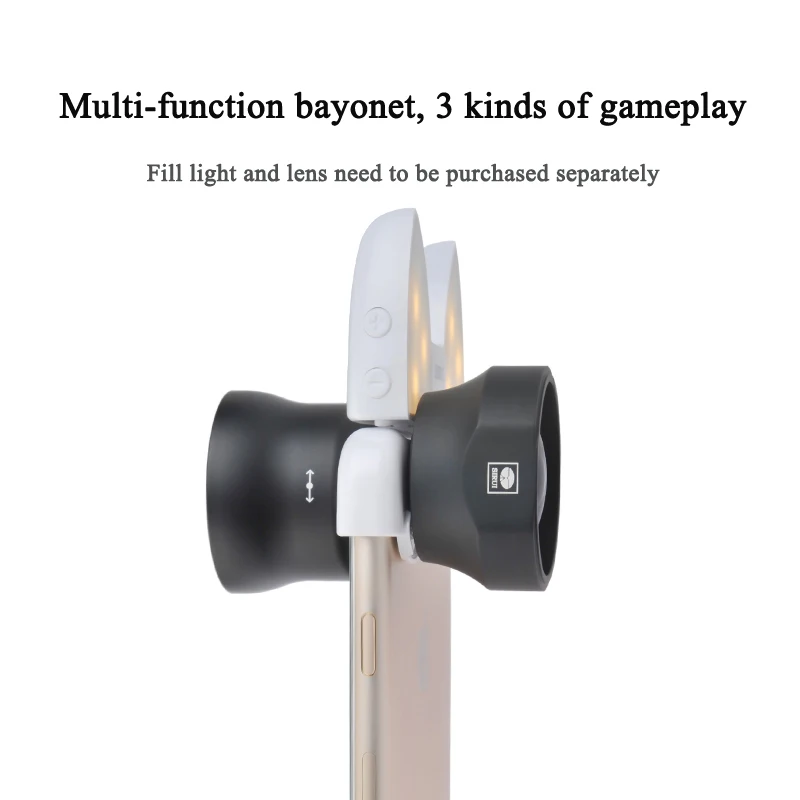 

Sirui Mobile phone lens mount fill light mount for iphone 6 6s 7 8 7p 8p wide angle fisheye portrait buckle