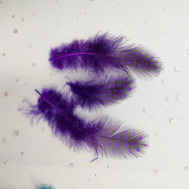 50 шт. перьевые пятнистые Куриные перья из перьев красивые удлинители волос в