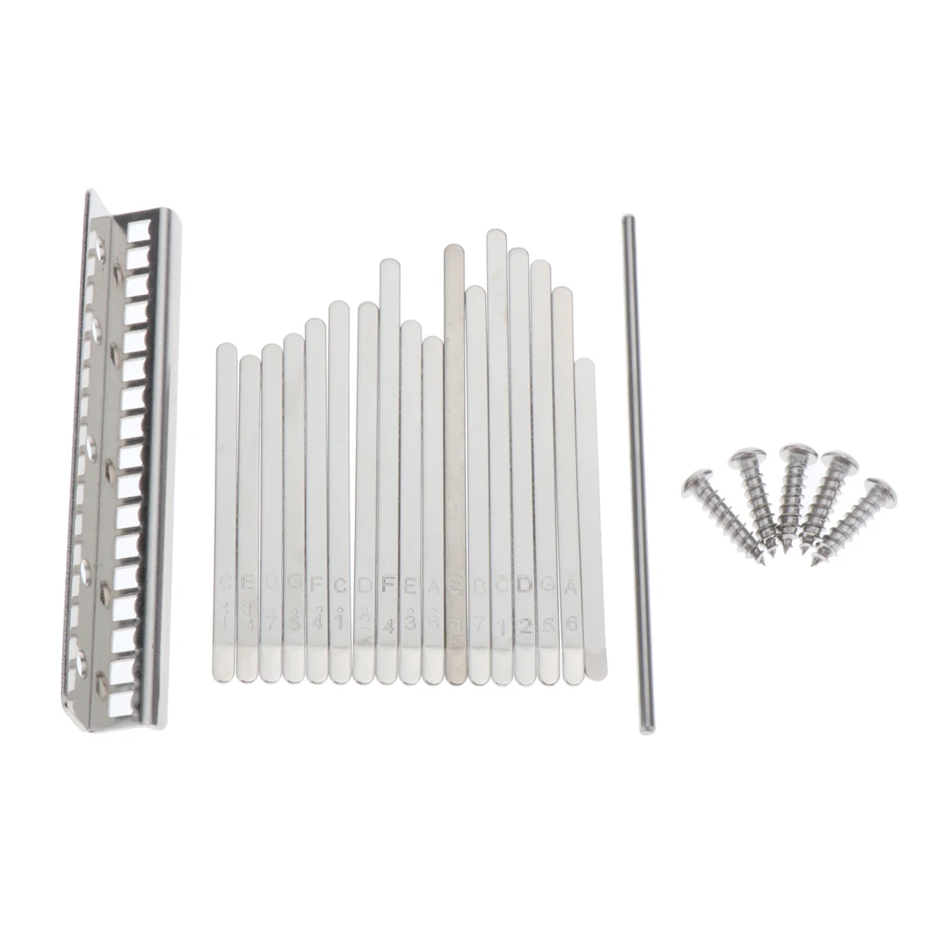 Калимба 17 кнопочных нот Сделай Сам большой палец фортепиано стальные ключи мост