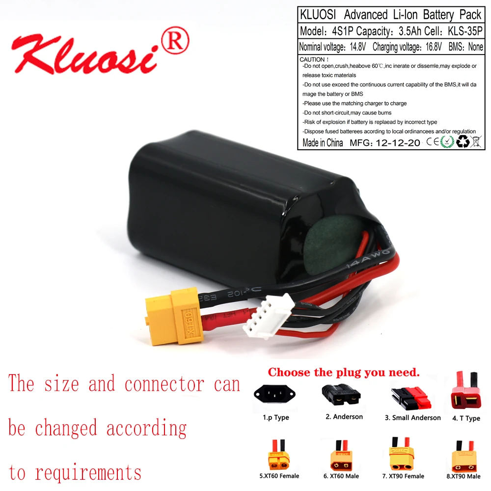 kluosi 4s1p 148 v 3 5ah 168 v высокая ёмкость бла бе