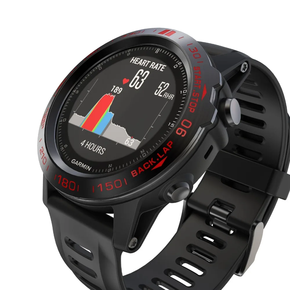Безель, кольцо, умные аксессуары для Garmin Fenix 5 5X3 3HR, браслет для часов, клейкая крышка, металлическое кольцо с защитой от царапин, Безель