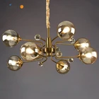 Скандинавская лампа для гостиной и ресторана, простой современный креативный индивидуальный шар в форме молекулы волшебного Боба, люстра для магазина одежды