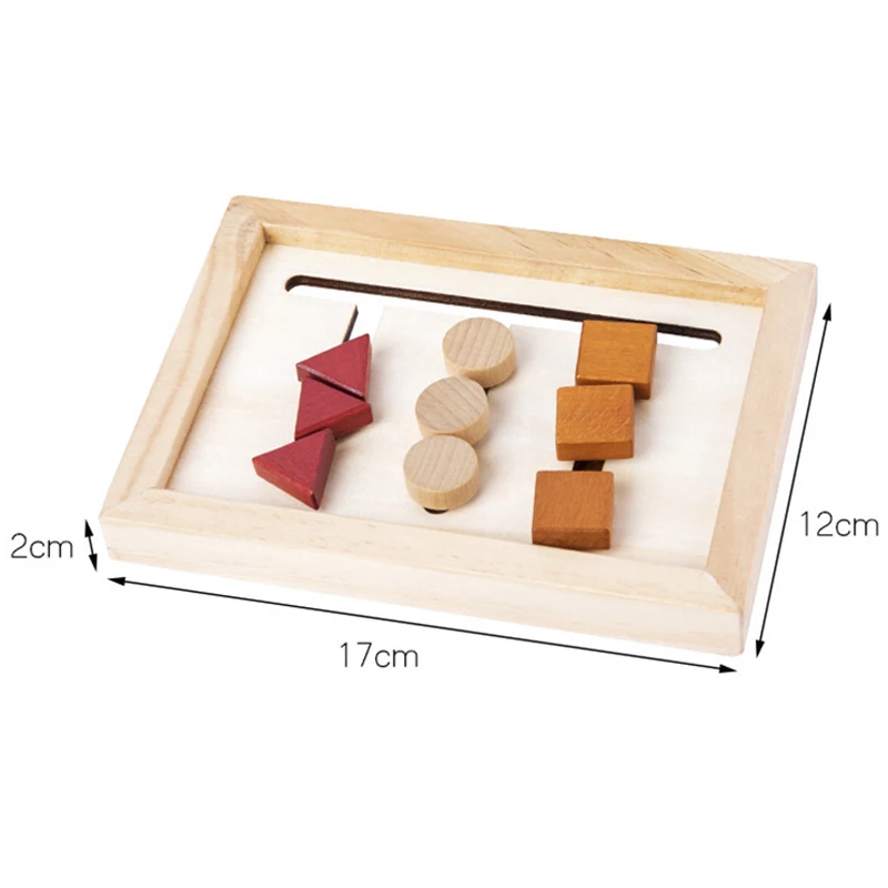 

Montessori Wooden Baby Toy Color Shape Matching Game Logical Reasoning Training Puzzle Educational Cognition Senses Kids Toys