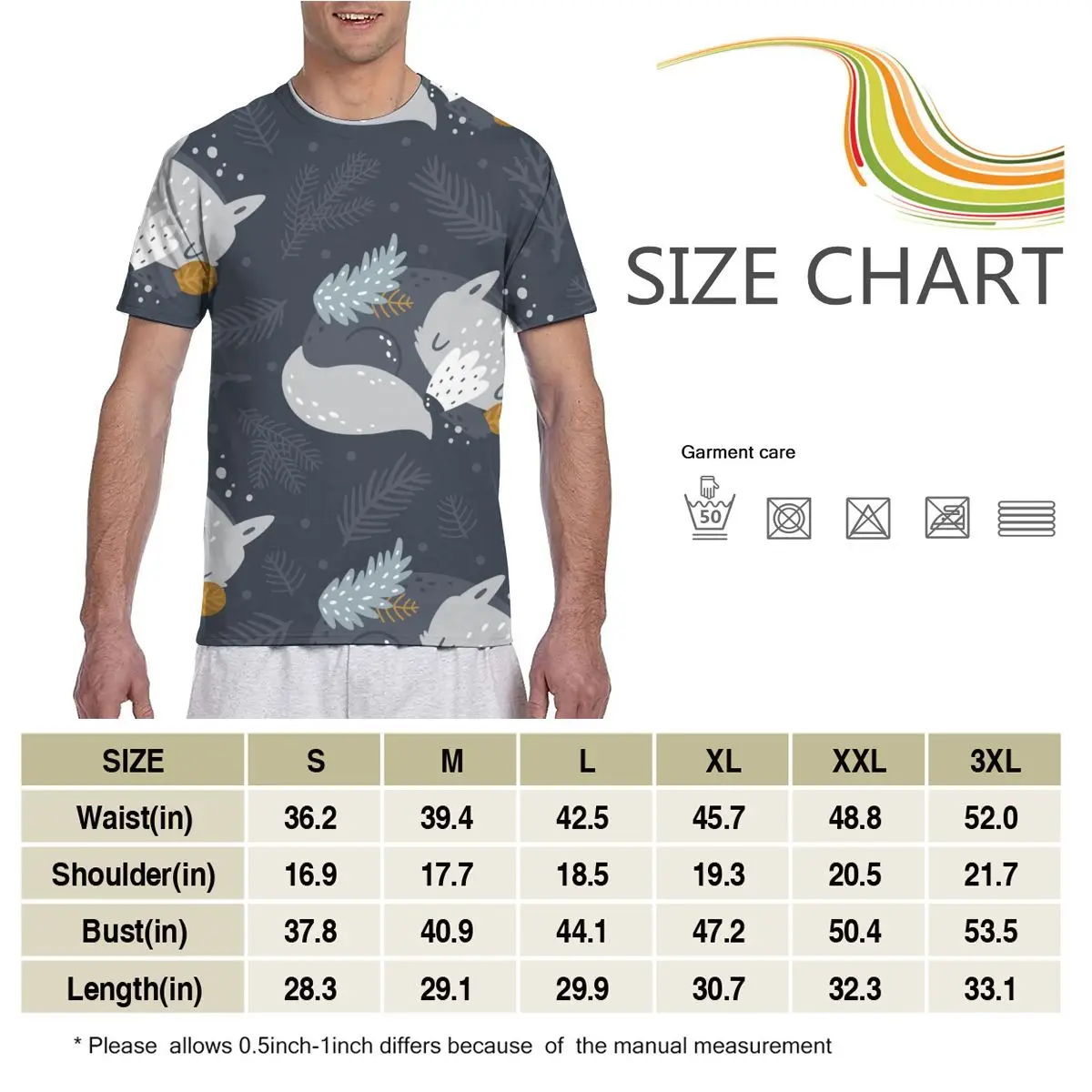 

New Arrive Popular Forest Animals Cute Sleeping Wolfs Tshirt Men t-shirt Harajuku Style T shirt Summer Tops