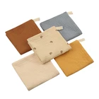 Салфетка для протирания лица новорожденного, Детский носовой платок, 30x30 см, нагрудники полотенца