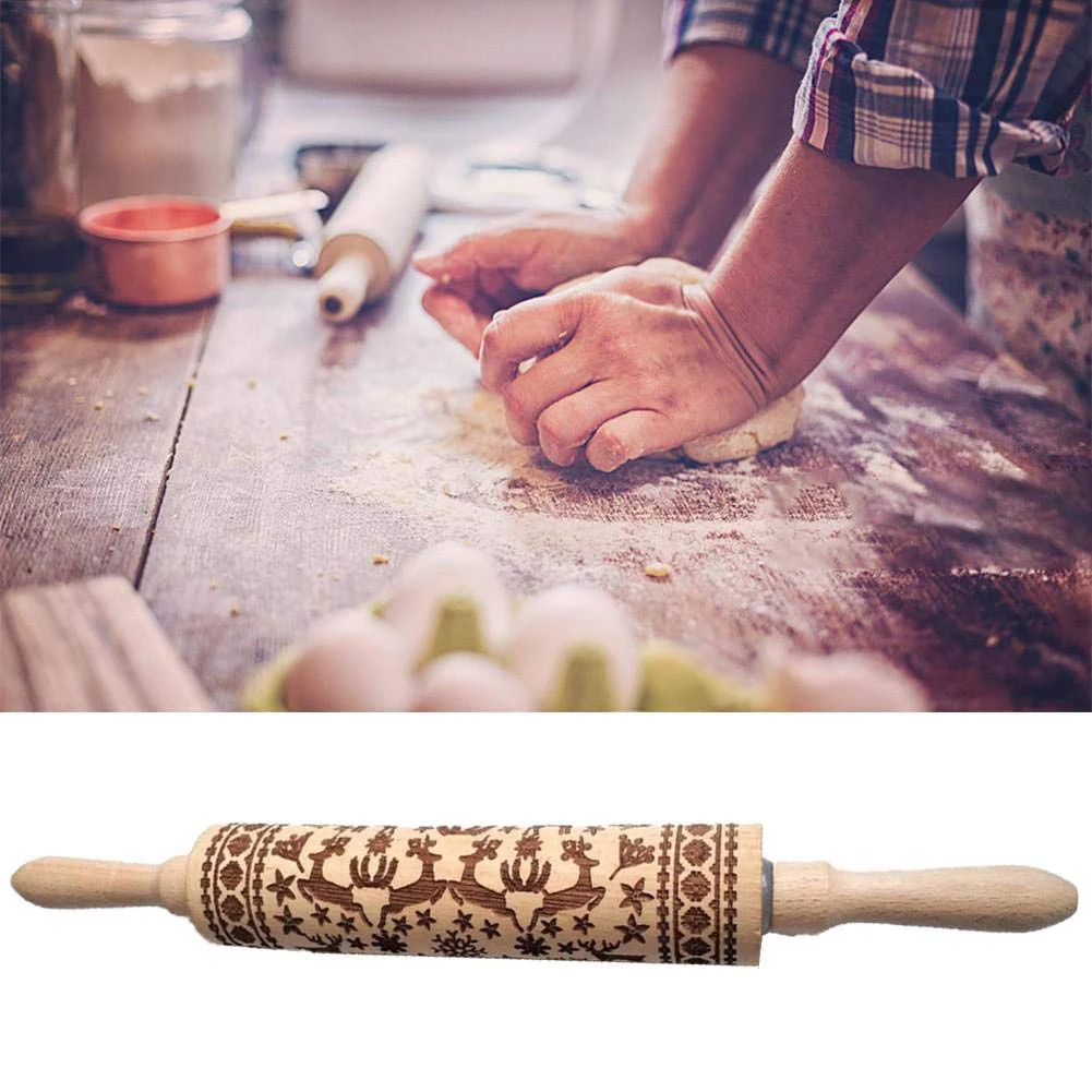 Скалка для печенья из натурального эвкалипта высушенного на воздухе дерева | Дом