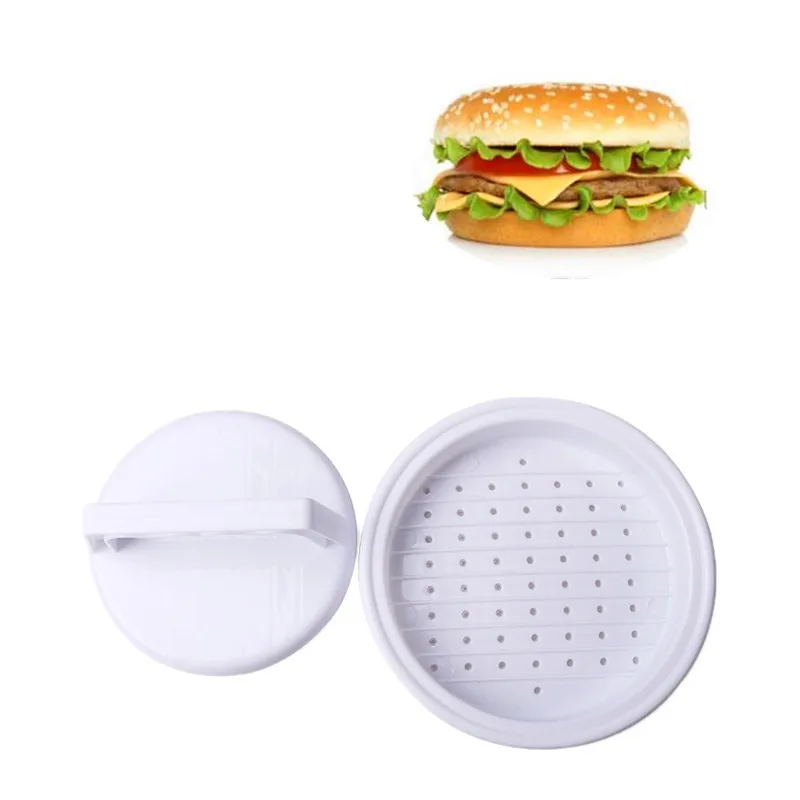 1 Set Hamburger Meat Press Patty Mould Grill Beef Burger Maker Mold DIY Food-Grade Plastic Kitchen BBQ Tool Sell like hot cakes | Дом и сад