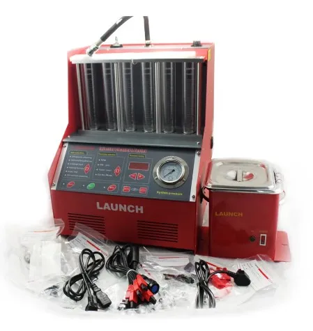 220 В оригинальный тестер очистки топливного инжектора Launch CNC602A cnc-602a 6 банок