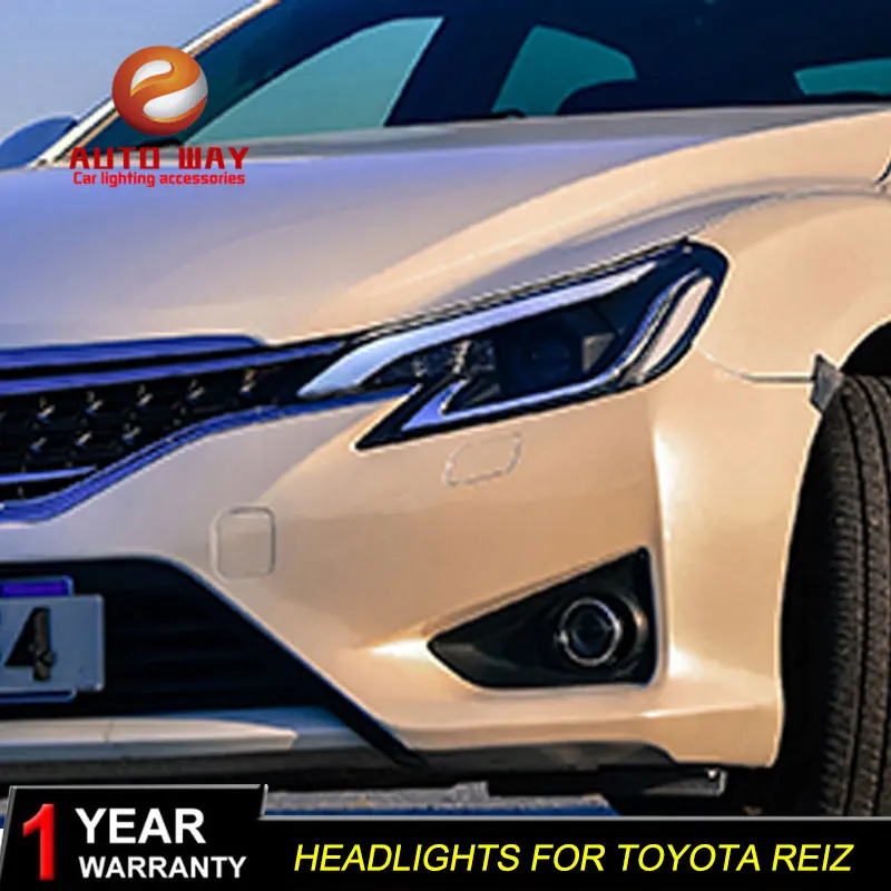 Автомобильный Стайлинг чехол для Toyota Reiz фары 2014-2016 Новый Mark X светодиодный Bi-Xenon
