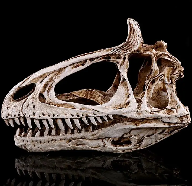 Смола Тираннозавр &quotскелетная&quot керамическая фигурка Скульптура динозавр