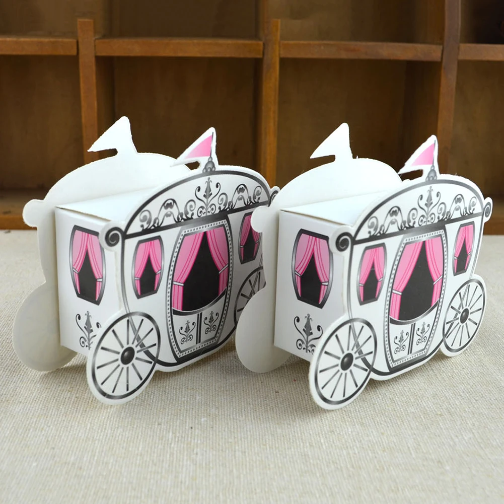 50 шт. корона волшебная сказка тыква карета свадебная конфетная коробка